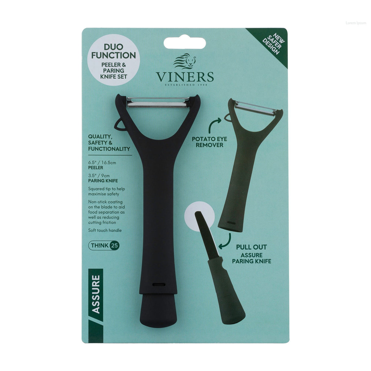 Image - Viners Assure Duo Peeler + Paring Knife
