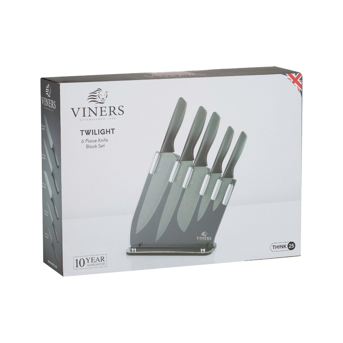 Image - Viners Twilight 6 Pc Knife Block Set Gift Box