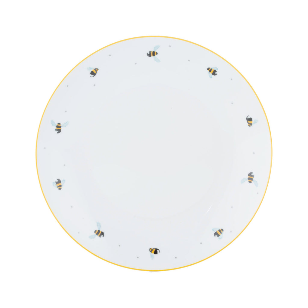 Price & Kensington Sweet Bee Dinner Plate, 26.5cm, White