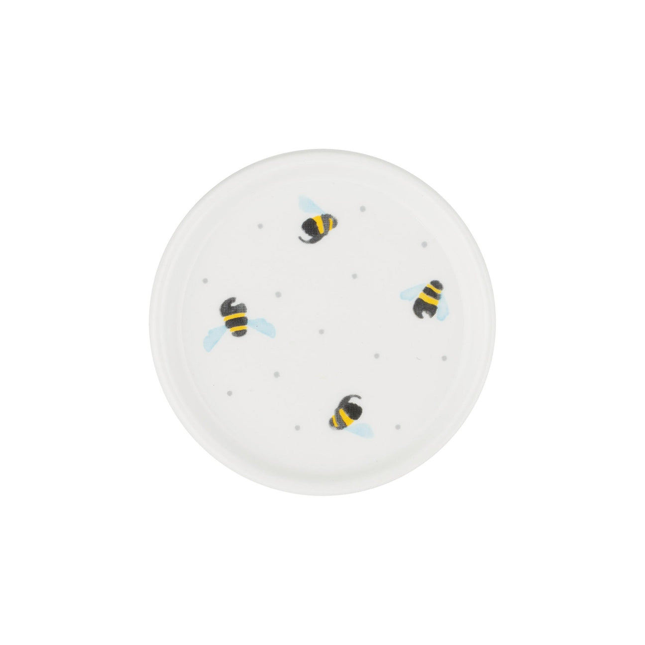 Price & Kensington Sweet Bee Ceramic Teabag Holder, White