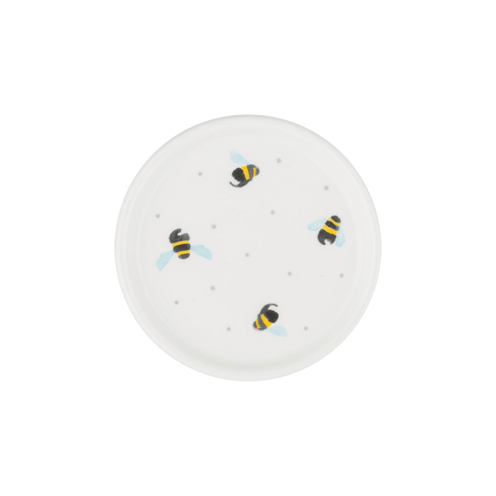 Price & Kensington Sweet Bee Ceramic Teabag Holder, White