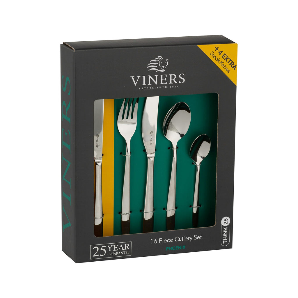 Image - Viners Phoenix 18/0 16pce + Steak Knives Gift Box