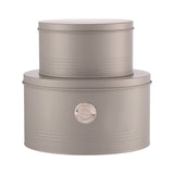 Typhoon Living Carbon Steel Cake Tin, Set of 2, Grey