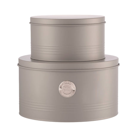 Typhoon Living Carbon Steel Cake Tin, Set of 2, Grey