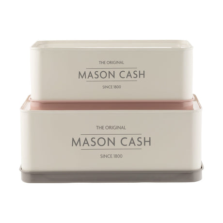 Mason Cash Innovative Kitchen Rectangular Tins, Set Of 2
