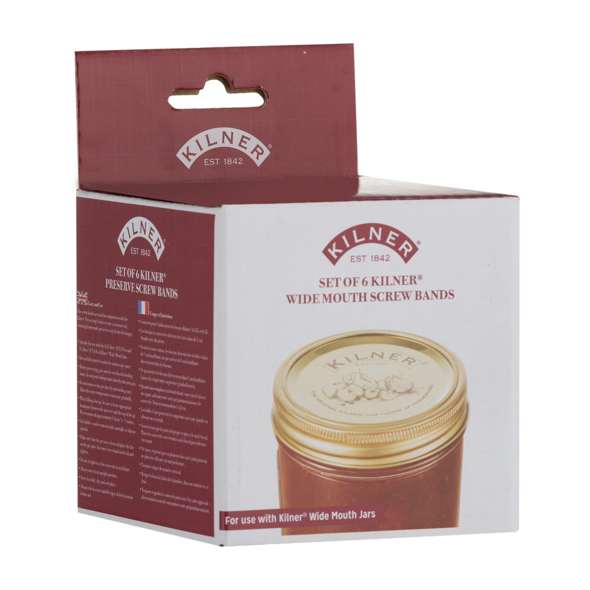 Image - Kilner Set Of 6 Wide Mouth Screw Bands