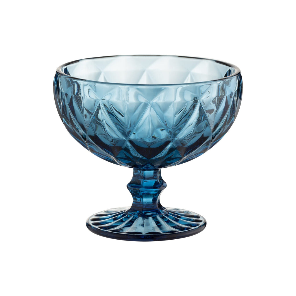 Ravenhead Gemstone Blue Glass Footed Sundae, Blue
