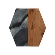 Image - Typhoon Elements Blk Marble/Acacia Hexagon Board