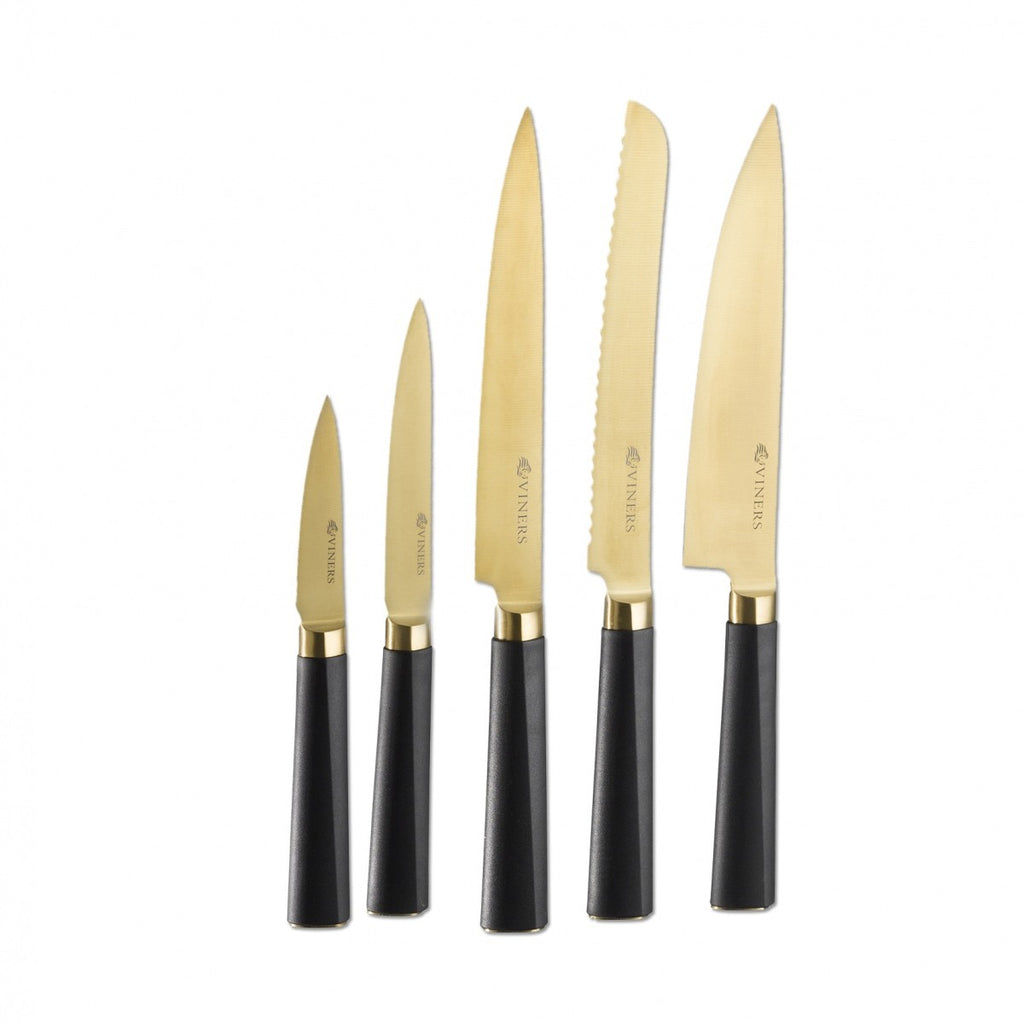 Image - Viners Titan Gold 5 Piece Knife Set