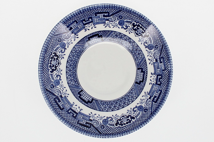 Image - Churchill Blue Willow Tea Saucer