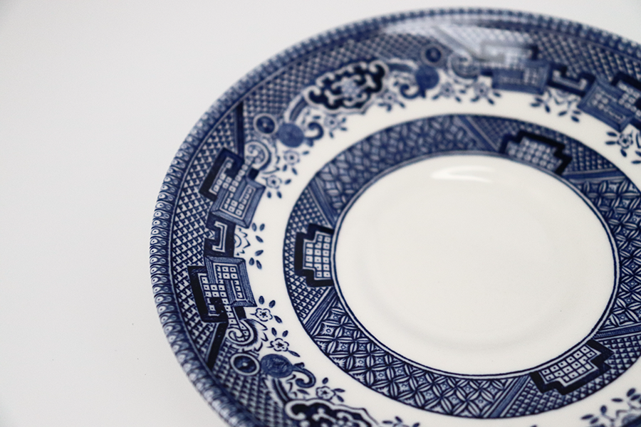 Image - Churchill Blue Willow Tea Saucer