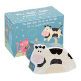 Image - Churchill Hey Diddle Diddle Cow Shaped Money Box, Off-White