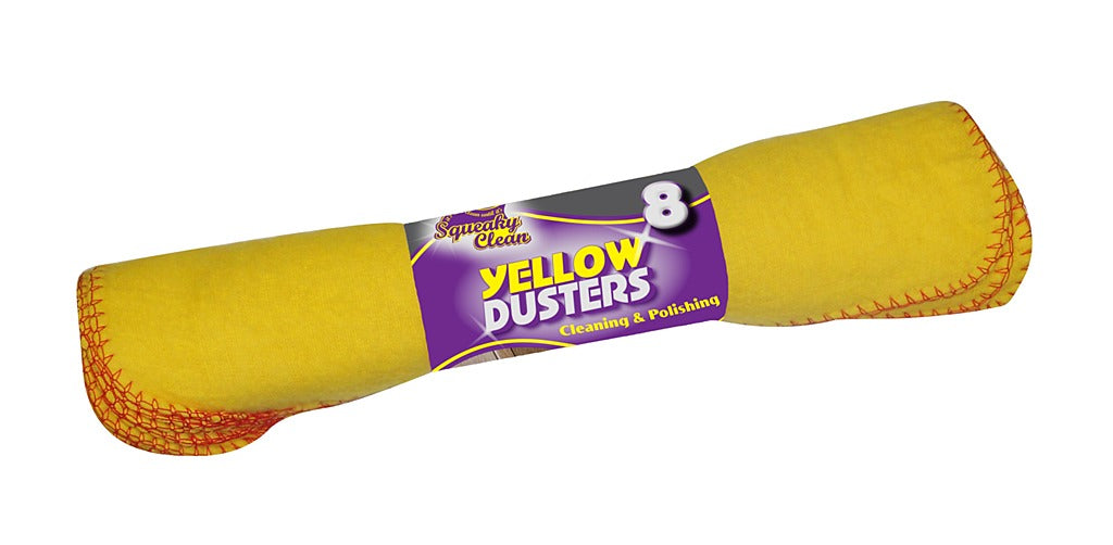 Image - Ramon Squeaky Clean Yellow Dusters, Pack of 8