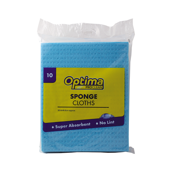 Image - Ramon Hygiene Optima Proclean Sponge Cloths, 10 Pieces, Blue