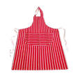 Image - Ramon Hygiene Butchers Style Catering Aprons, Red Stripe