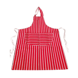 Image - Ramon Hygiene Butchers Style Catering Aprons, Red Stripe