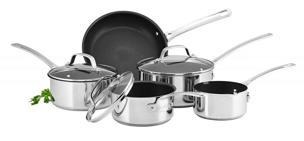 Image - Circulon 5 Piece Stainless Steel Cookware Set