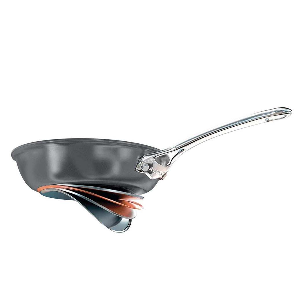 Image - Anolon Nouvelle Copper Base Hard Anodised Skillet Frying Pan, 30cm