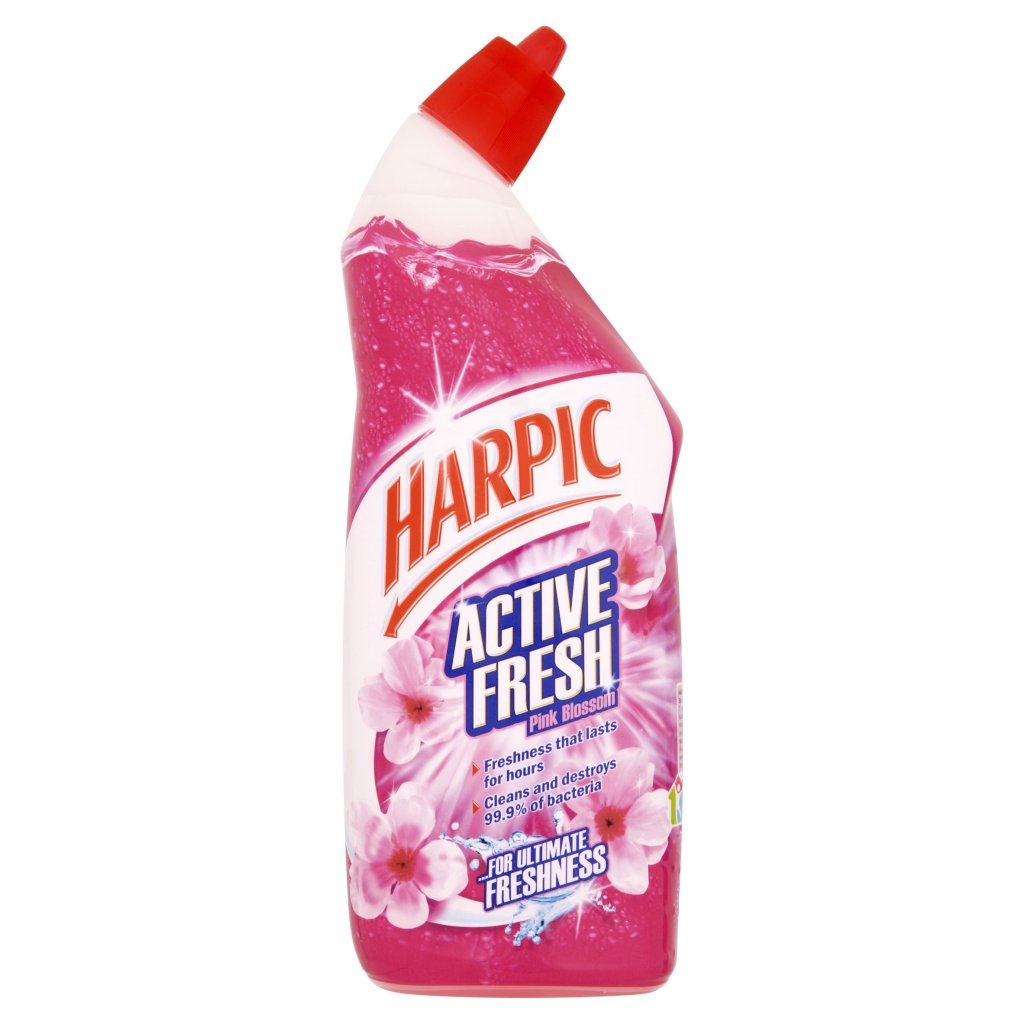 Image - Harpic Active Fresh Toilet Cleaner, 750ml,  Pink Blossom Scent