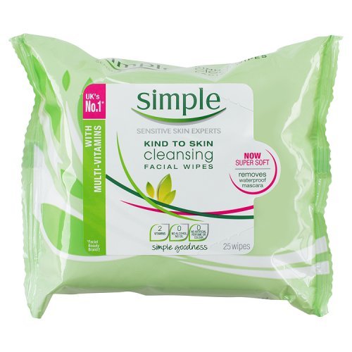 Image - Simple Kind to Skin Cleansing Facial Wipes, 25pcs
