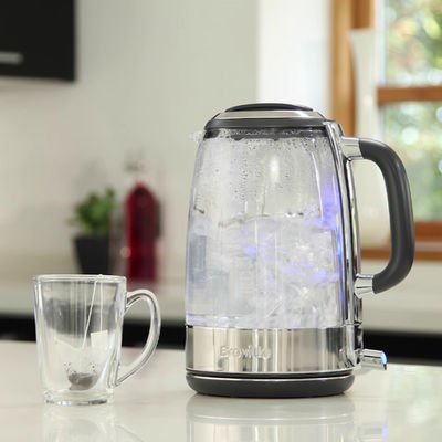 Image - Crystal Clear Glass 1.7L Jug Kettle, Clear