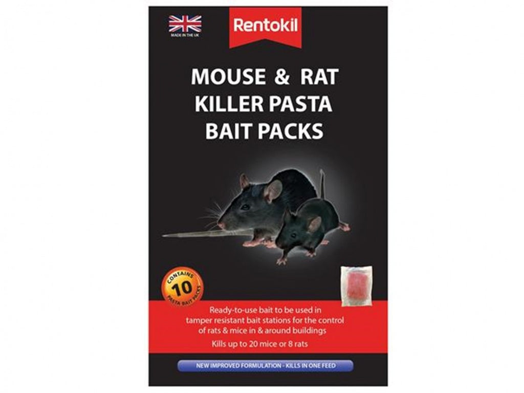 Image - Rentokil Mouse & Rat Killer Pasta Bait Packs, 10 Sachets