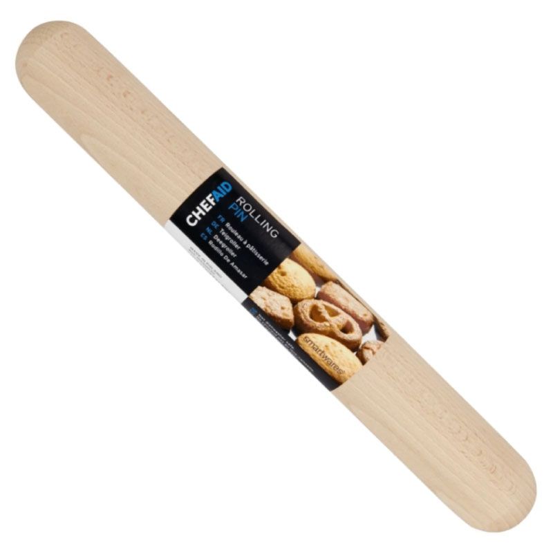 Image - Chef Aid 30cm Rolling Pin, Brown