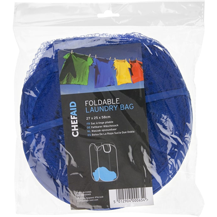 Image - Chef Aid Foldable Laundry Bag, Blue