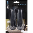 Image - Chef Aid, 2 Door Wedges, Rubber, Black