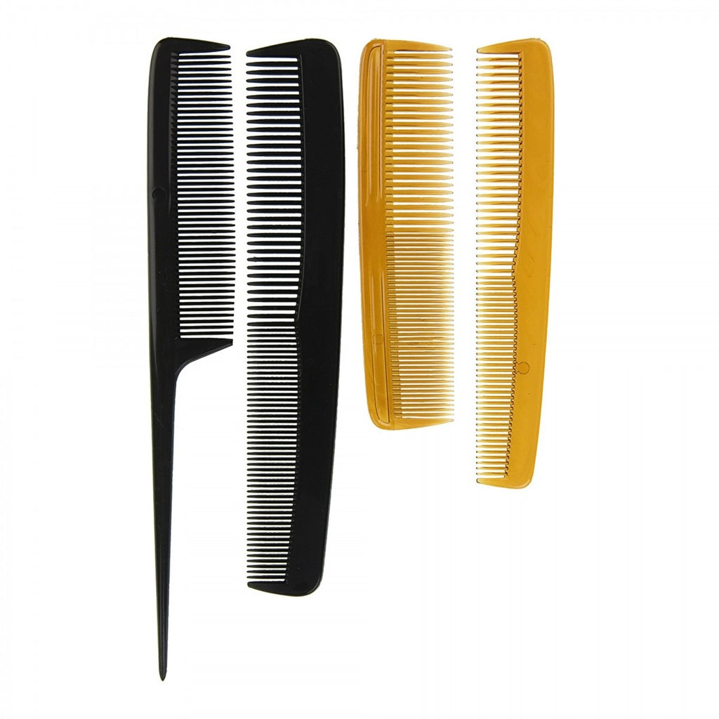 Image - Chef Aid Family Comb Set, Pack of 4, Yellow and Black