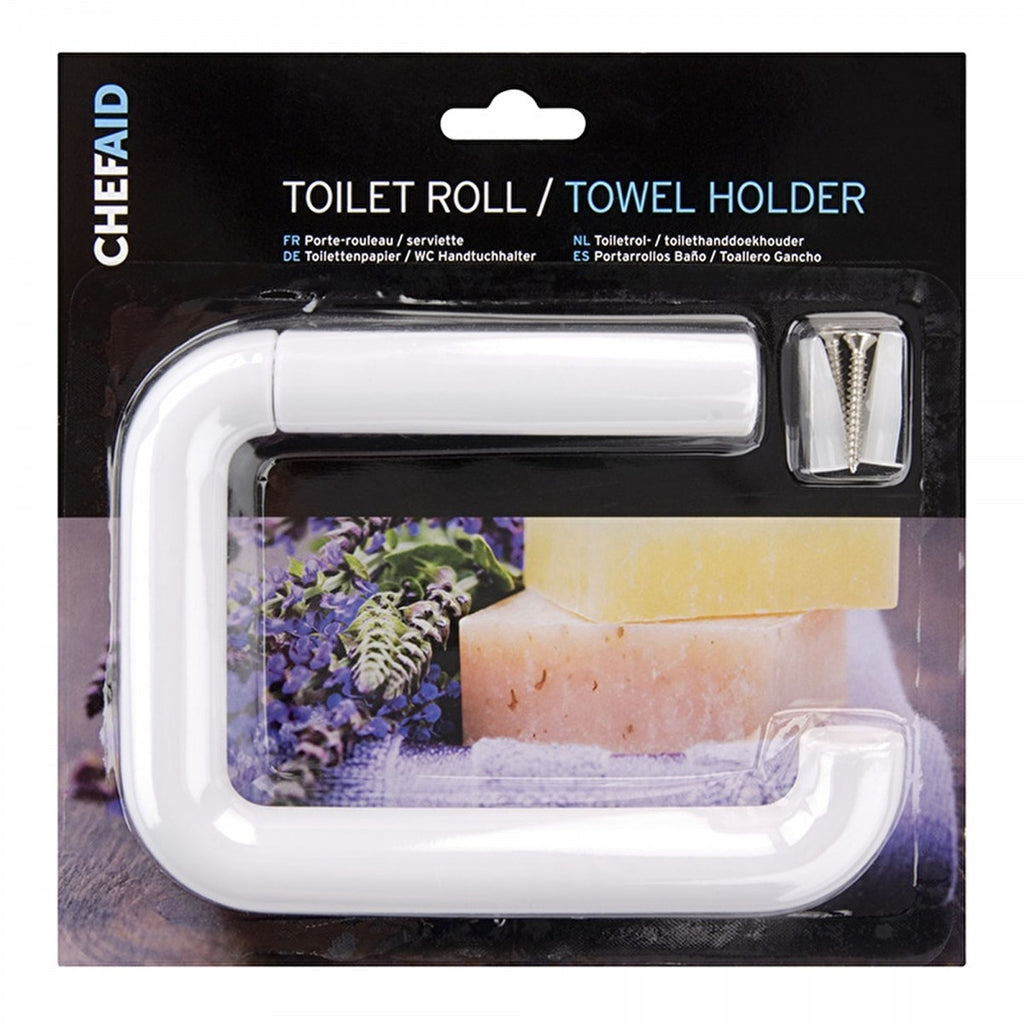 Image - Chef Aid Toilet Roll Holder, White