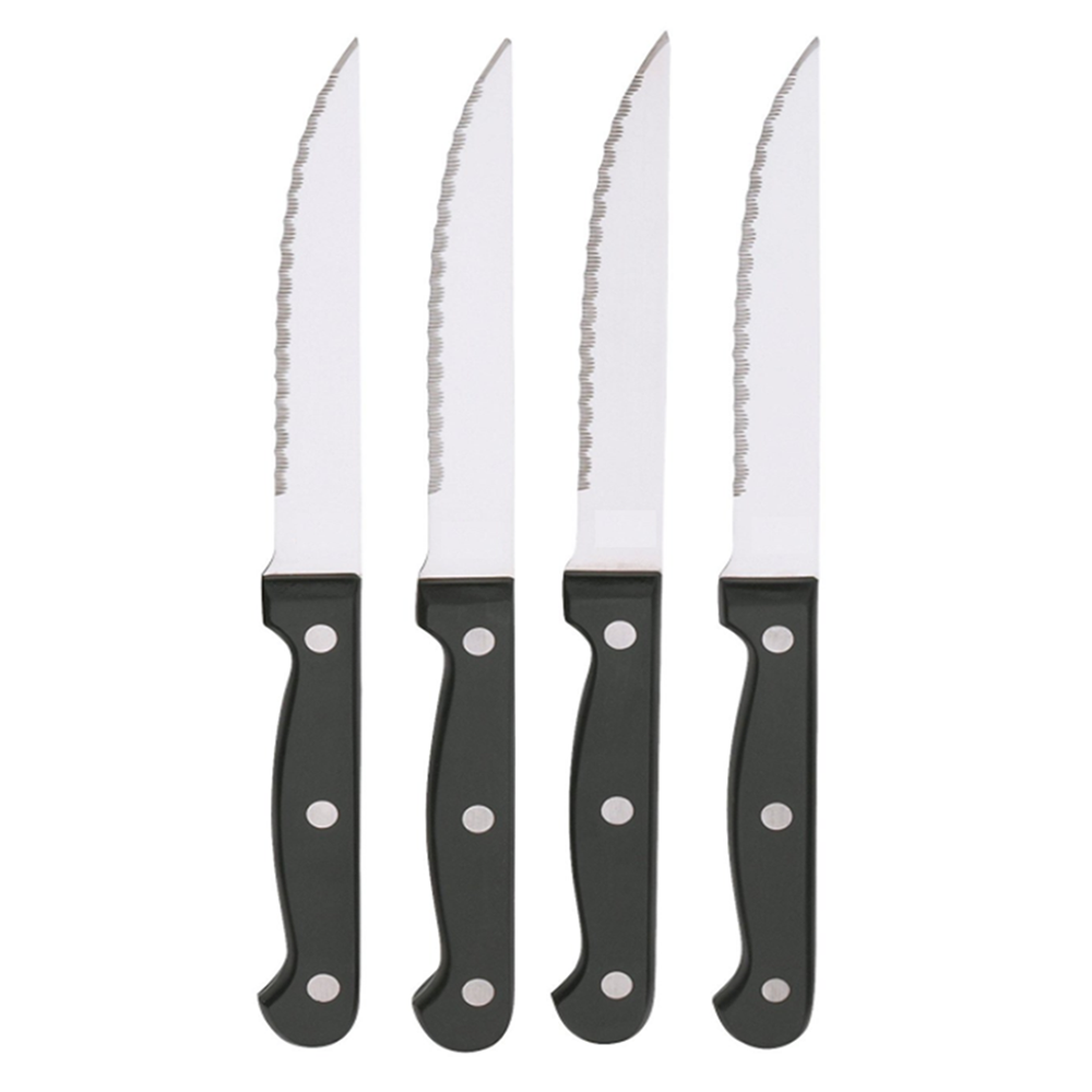 Image - Chef Aid Steak Knives, Set of 4, Black