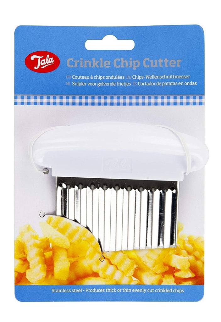 Image - Tala Crinkle Chip Cutter with Stainless Steel Blade, White