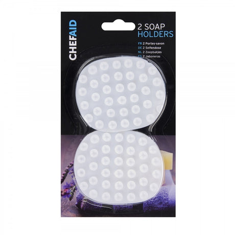 Image - Chef Aid Soap Holders, 2pc, White