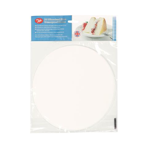Image - Tala 20 Siliconised 23cm Greaseproof Circles