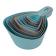 Image - George East Contain 9 piece Mixing and Measuring Set, Aqua and Grey