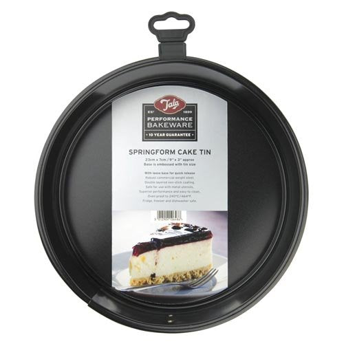 Image - Tala Springform Cake Tin, 23cm x 7cm, Black