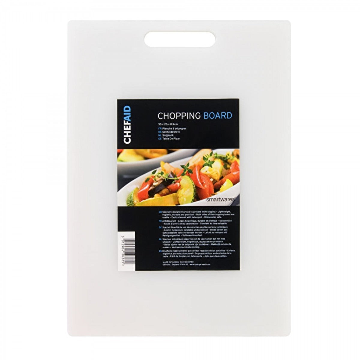Image - Chef Aid Polyethylene Chopping Board, 34.5x24.5cm, White
