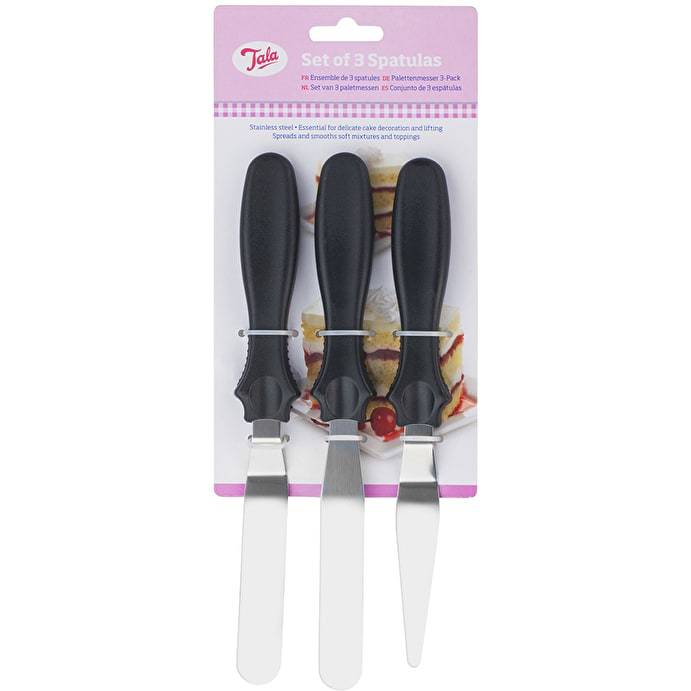 Image - Tala Stainless Steel Set Of 3 Spatulas
