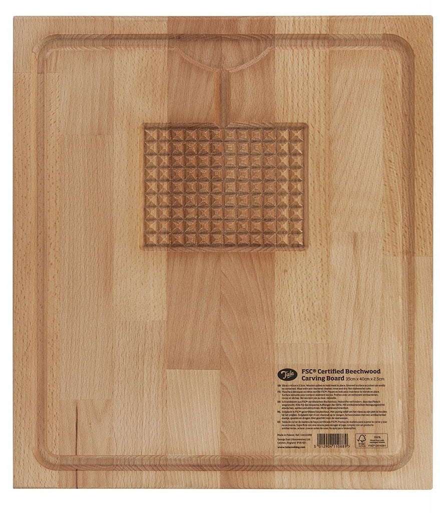 Image - Tala 100% FSC Oiled Beech-wood Carving Board