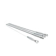 Image - Chef Aid 4 BBQ Skewers, Silver