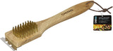 Image - Chef Aid Bbq Wood Brush 2 In 1, Brown