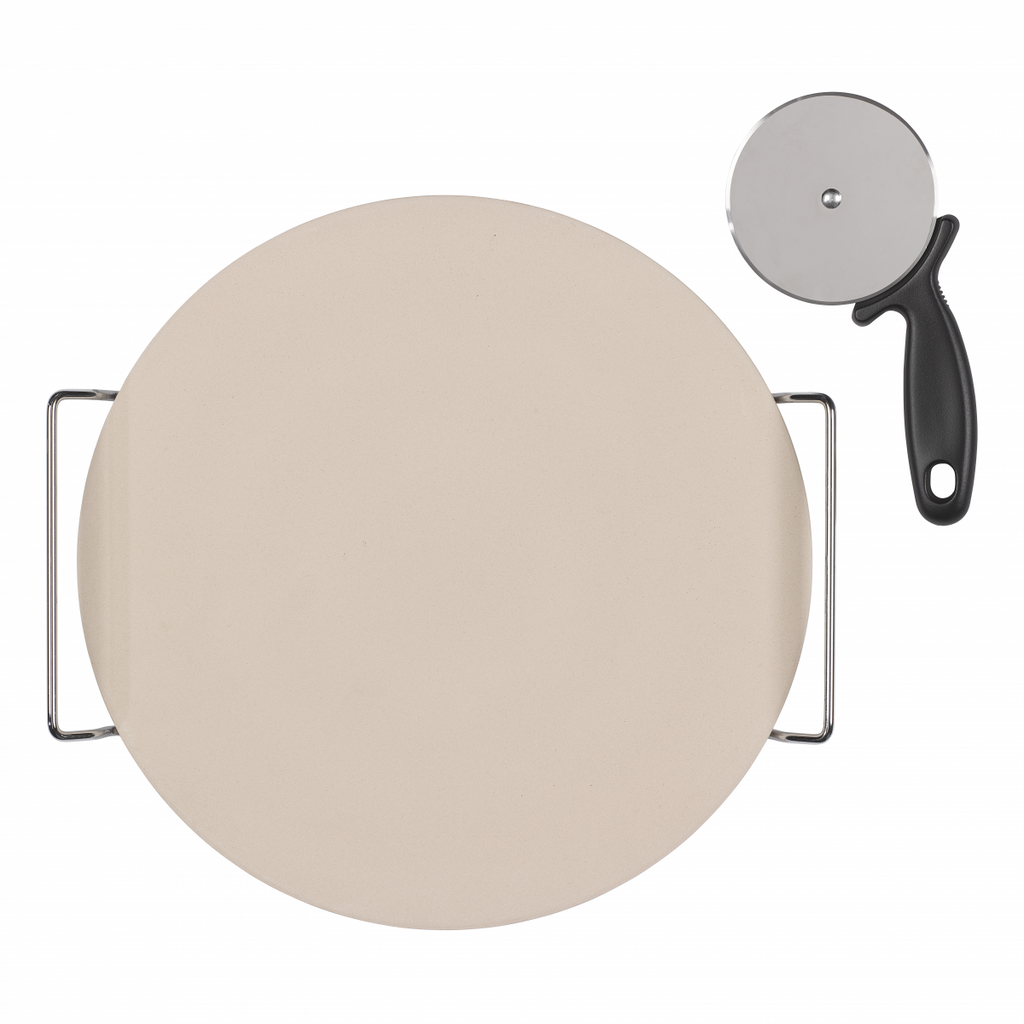 Image - Tala 32cm Pizza Stone With Pizza Cutter