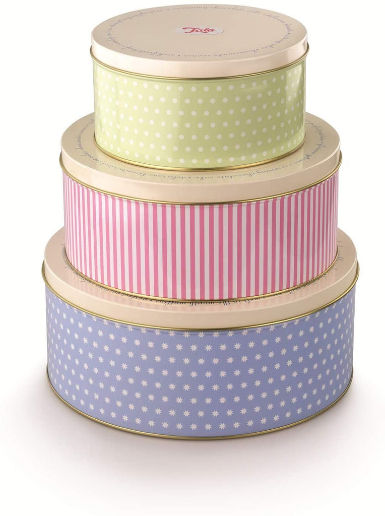 Image - Tala Retro Design Round Cake Tins, 3pcs, Multi-Colour