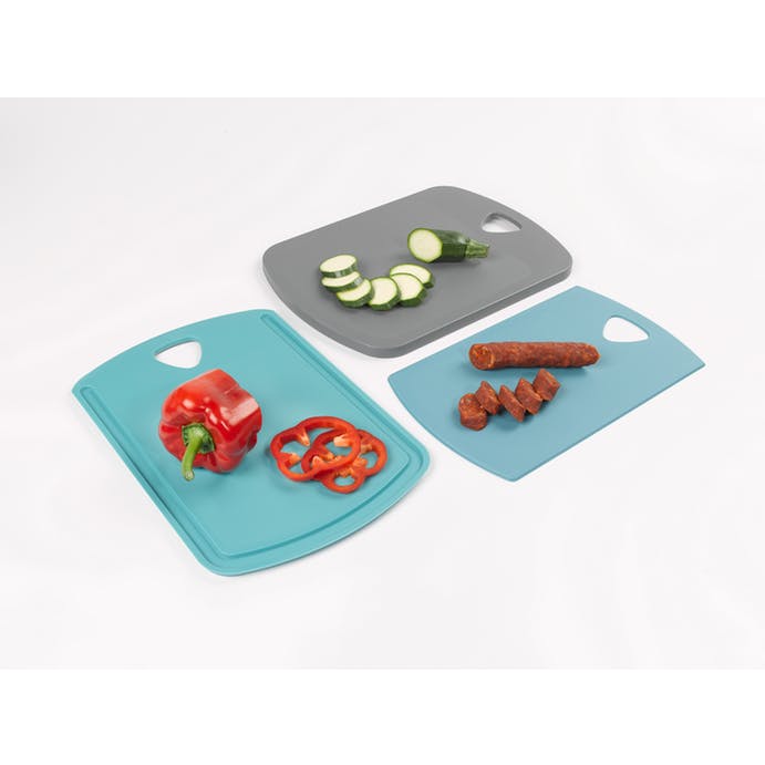 Image - George East Contain 3 into 1 Chopping Board Set, Aqua