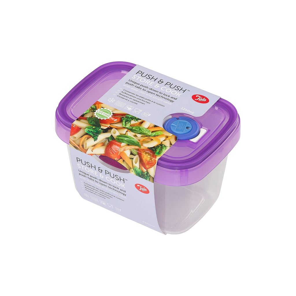 Image - Tala Push & Push Food Storage Container With Date Dial And Steam Release 1250ml