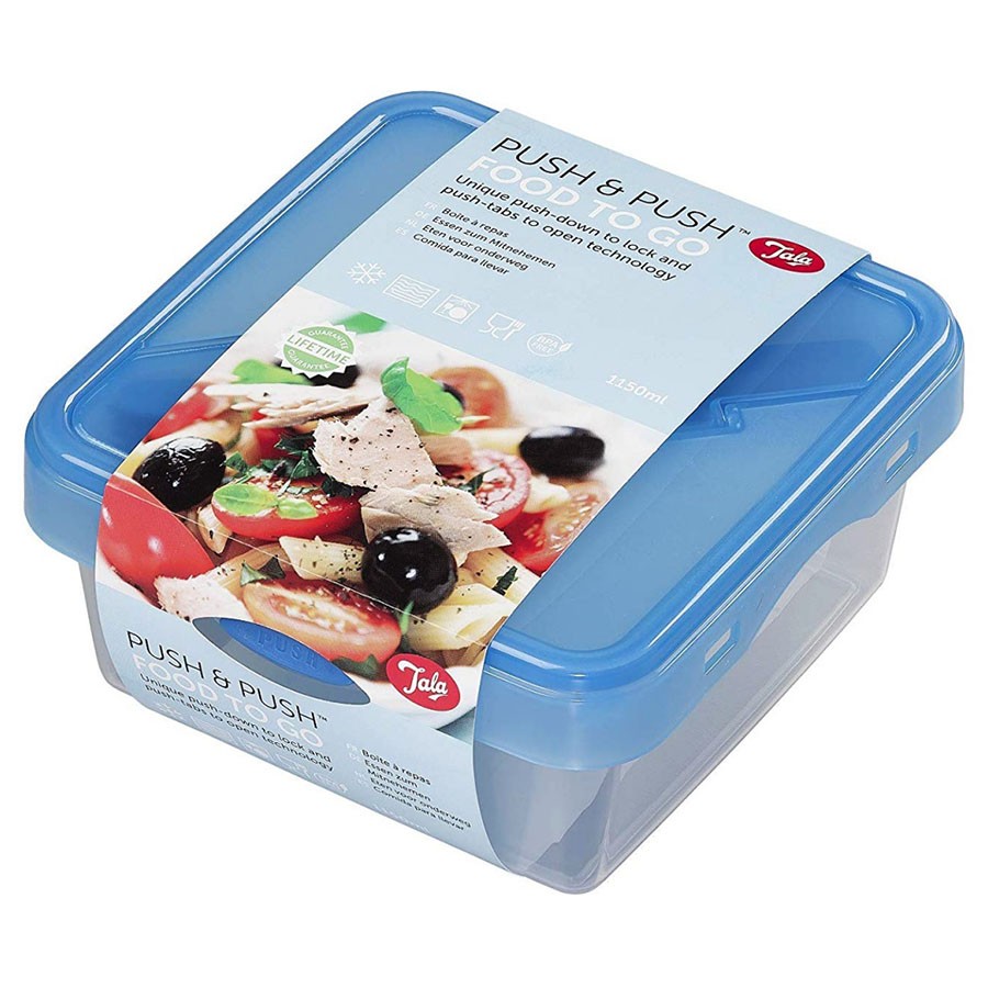 Image - Tala Push & Push Storage Food Storage Container With Cutlery 1150ml