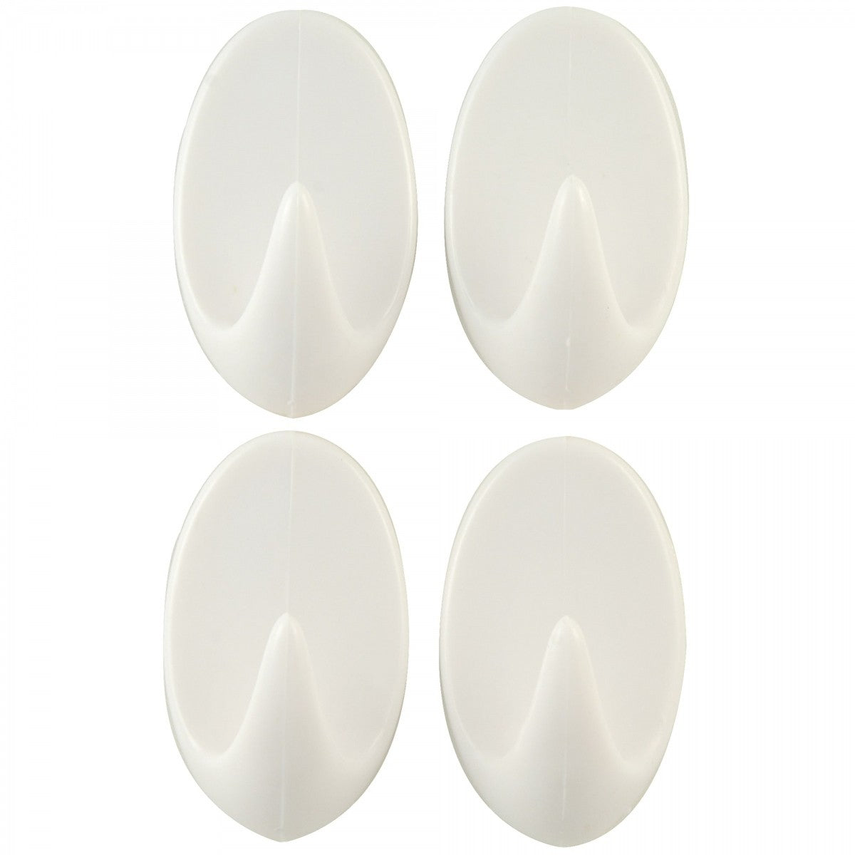 Medium Oval Self Adhesive Hooks Set 4