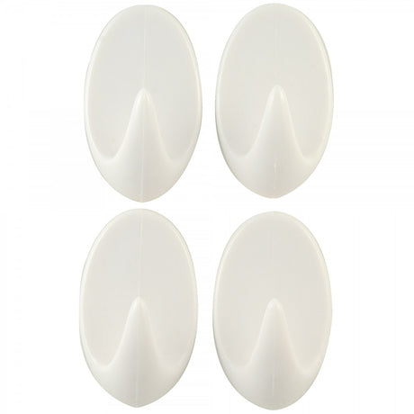 Image - Chef Aid Medium Oval Self Adhesive Hooks, Set of 4