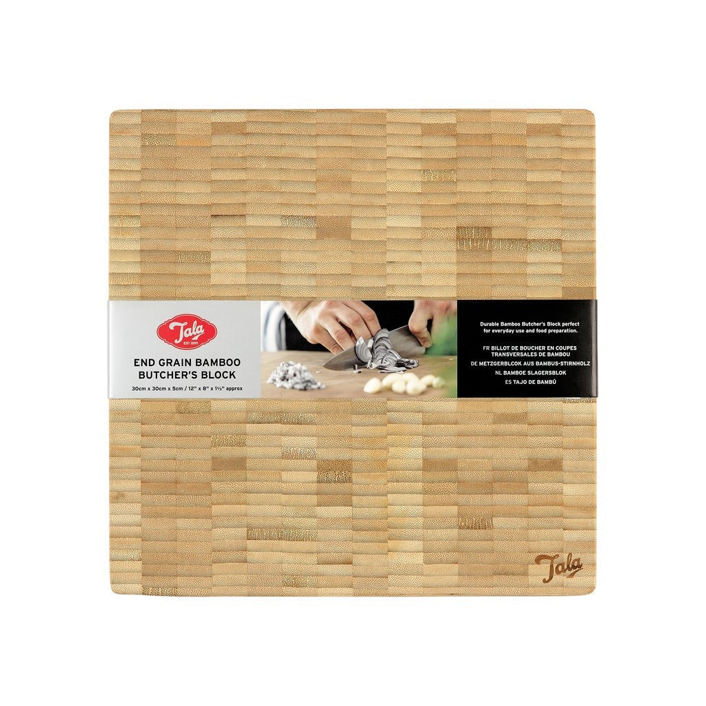 Image - Tala Performance End Grain Bamboo Butchers Block 30x30x5cm